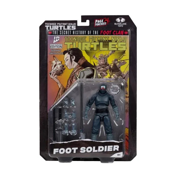 TEENAGE MUTANT NINJA TURLES 5IN FIGURE WITH COMIC WV1 FOOT SOLDIER McFARLANE TOYS 25