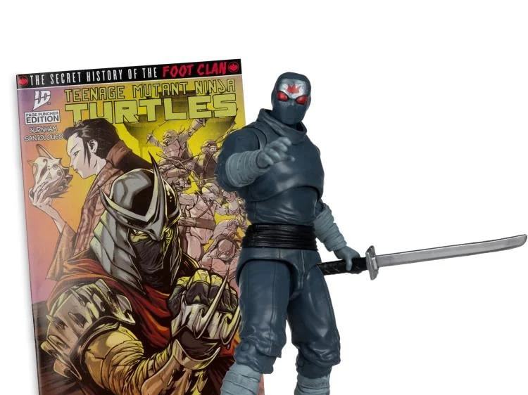 TEENAGE MUTANT NINJA TURLES 5IN FIGURE WITH COMIC WV1 FOOT SOLDIER McFARLANE TOYS 25