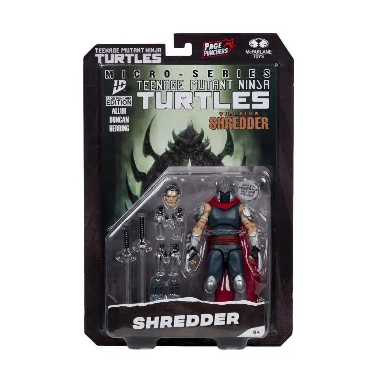 TEENAGE MUTANT NINJA TURLES 5IN FIGURE WITH COMIC WV1 SHREDDER McFARLANE TOYS 25
