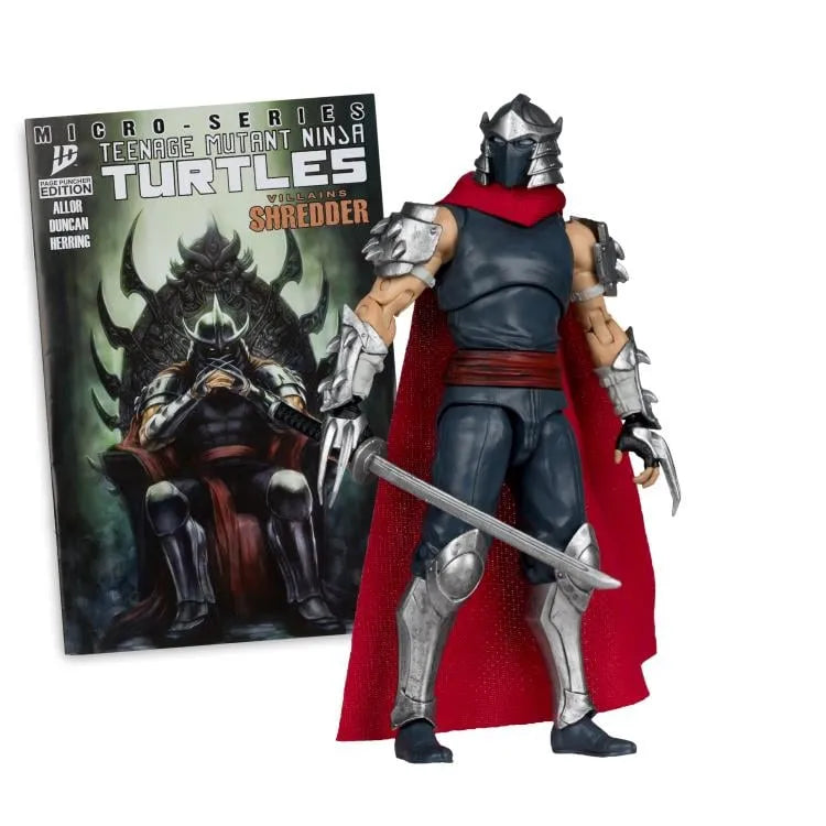 TEENAGE MUTANT NINJA TURLES 5IN FIGURE WITH COMIC WV1 SHREDDER McFARLANE TOYS 25