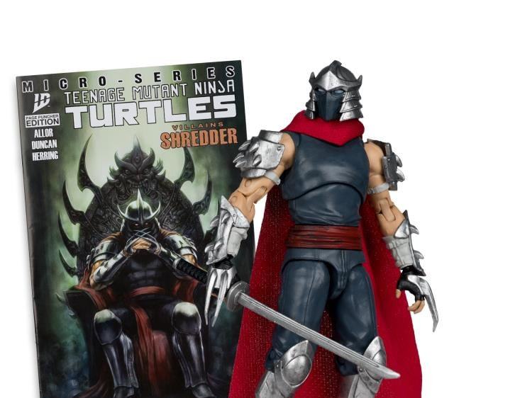 TEENAGE MUTANT NINJA TURLES 5IN FIGURE WITH COMIC WV1 SHREDDER McFARLANE TOYS 25