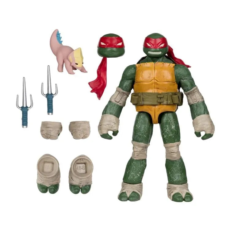 TEENAGE MUTANT NINJA TURLES 5IN FIGURE WITH COMIC WV2 RAPHAEL McFARLANE TOYS 25
