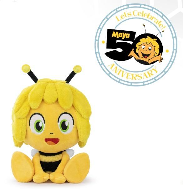 MAYA THE BEE 50TH ANNIVERSARY SEATED PLUSH BARRADO