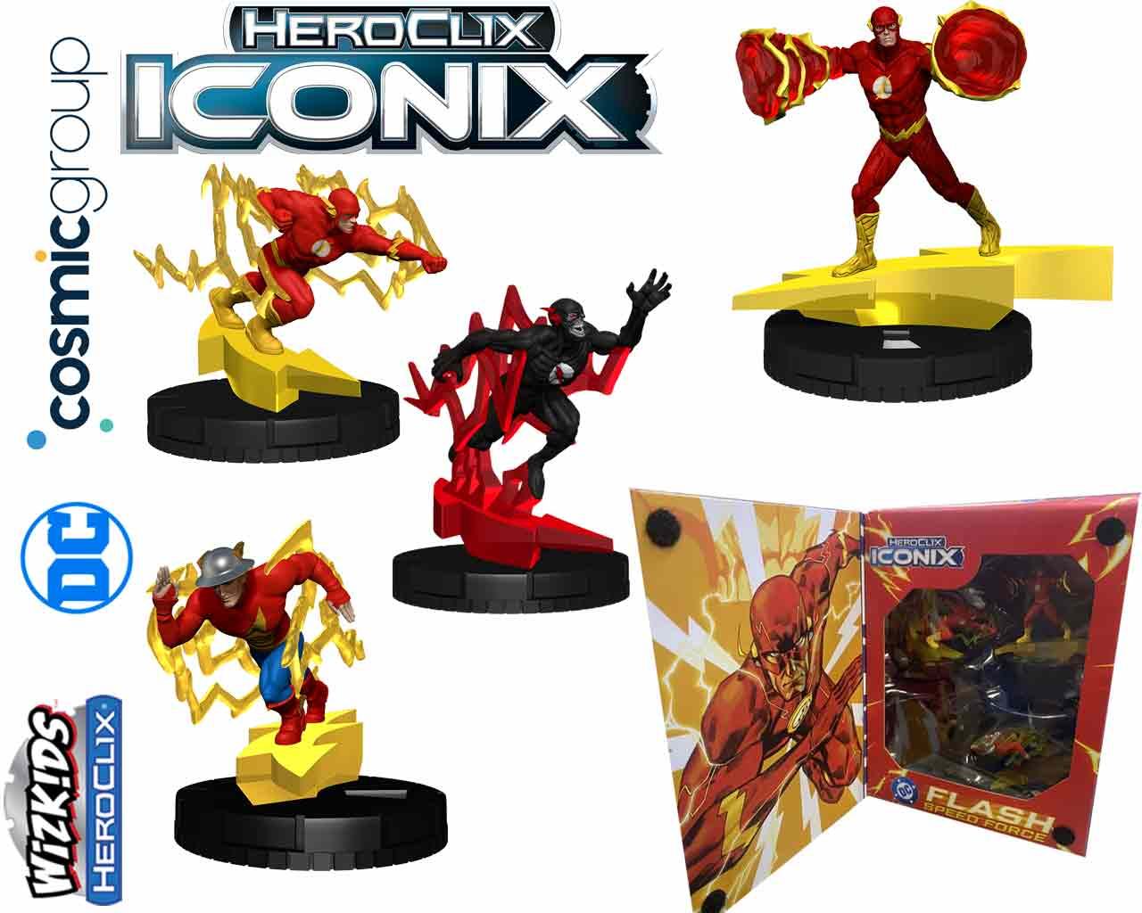 DC HEROCLIX ICONIX FLASH SPEED FORCE WIZKIDS - HEROCLIX