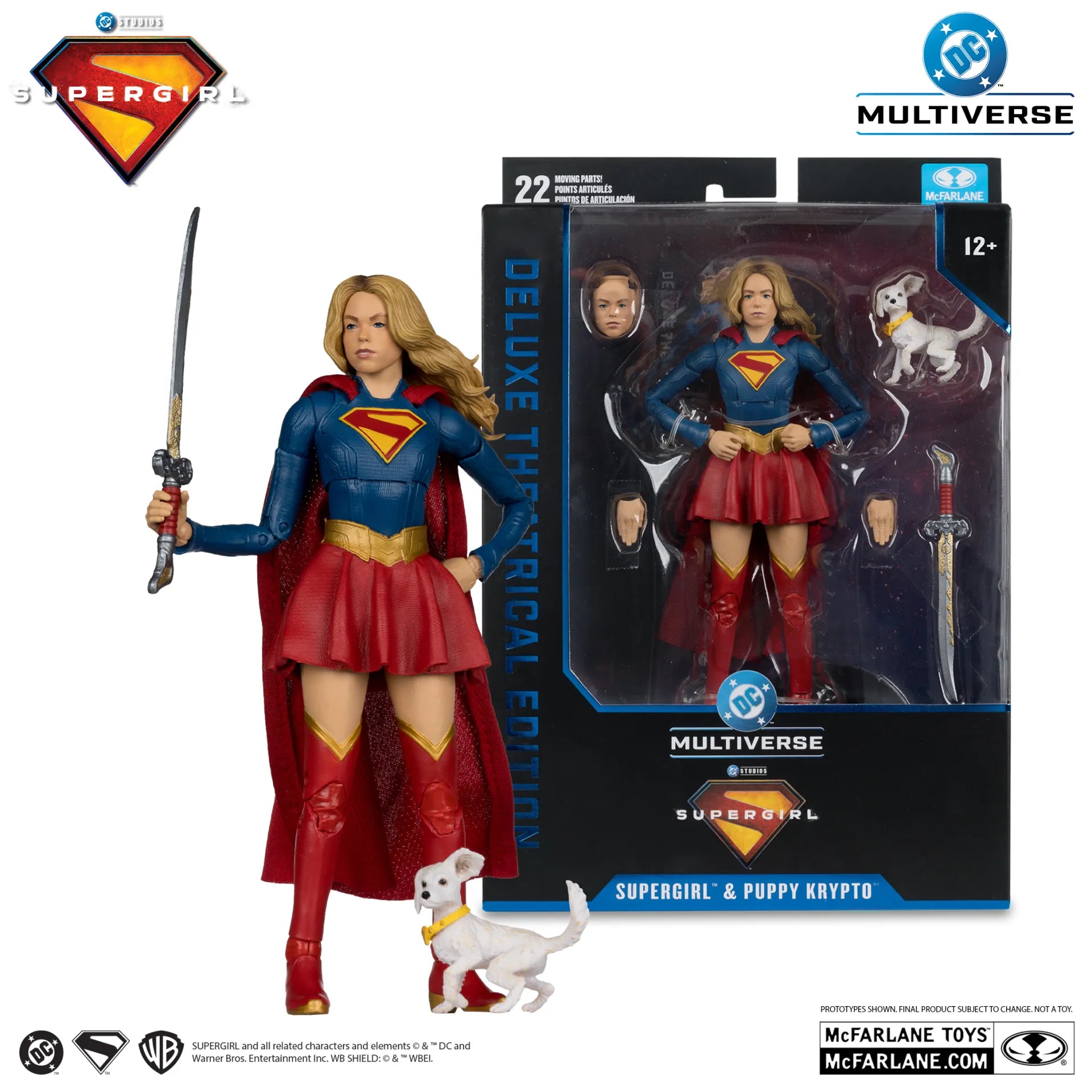 DC THEATRICAL DELUXE 7INCH SUPERGIRL MOVIE ASSORTMENT (6) McFARLANE TOYS 25