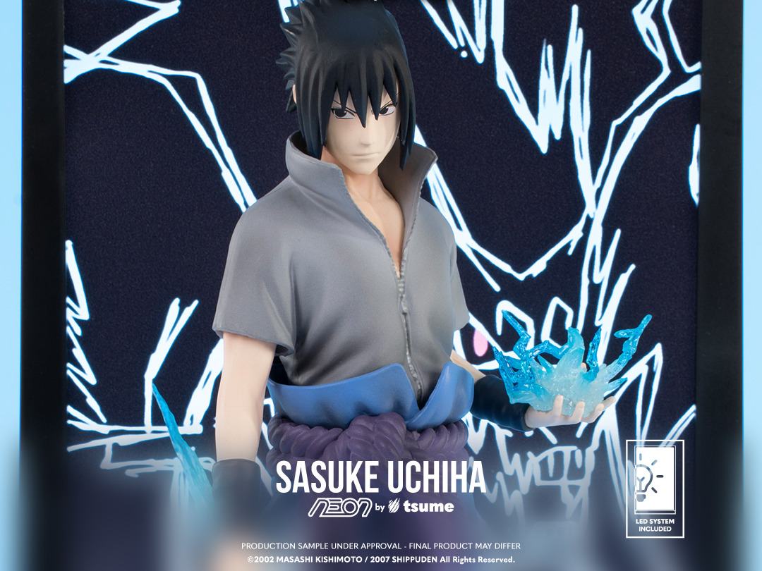NARUTO SASUKE UCHIHA NEON FIGURE TSUME