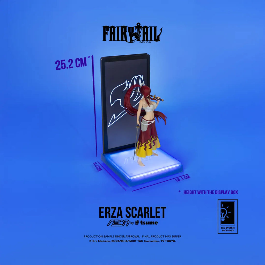 FAIRY TAIL ERZA SCARLET NEON FIGURE TSUME