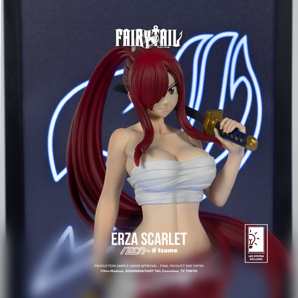 FAIRY TAIL ERZA SCARLET NEON FIGURE TSUME