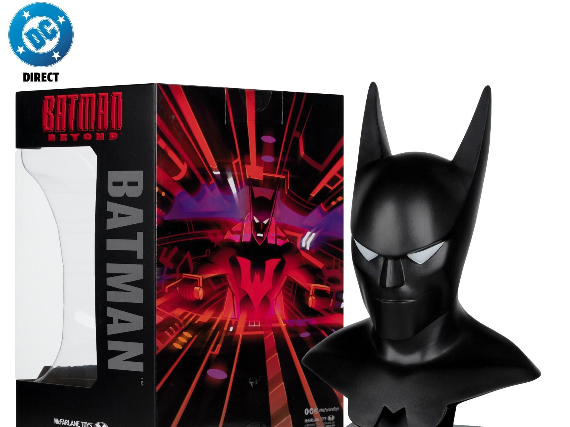 DC DIRECT BATMAN 1:3 COWL PROP REPLICA BATMAN BEYOND ANIMATED McFARLANE TOYS 25