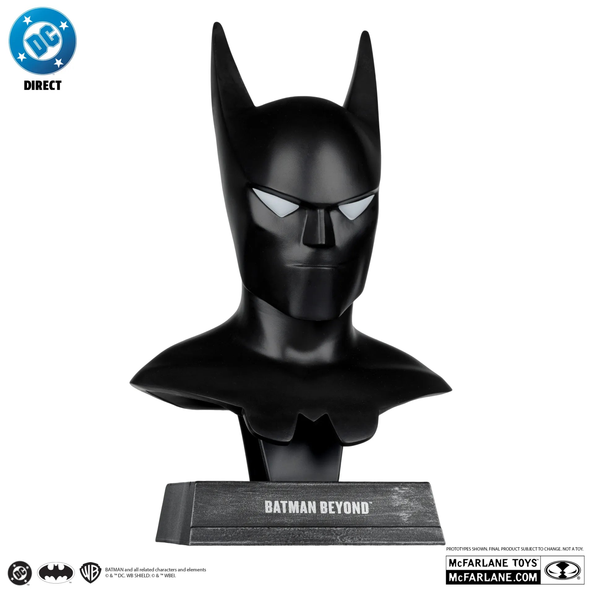 DC DIRECT BATMAN 1:3 COWL PROP REPLICA BATMAN BEYOND ANIMATED McFARLANE TOYS 25