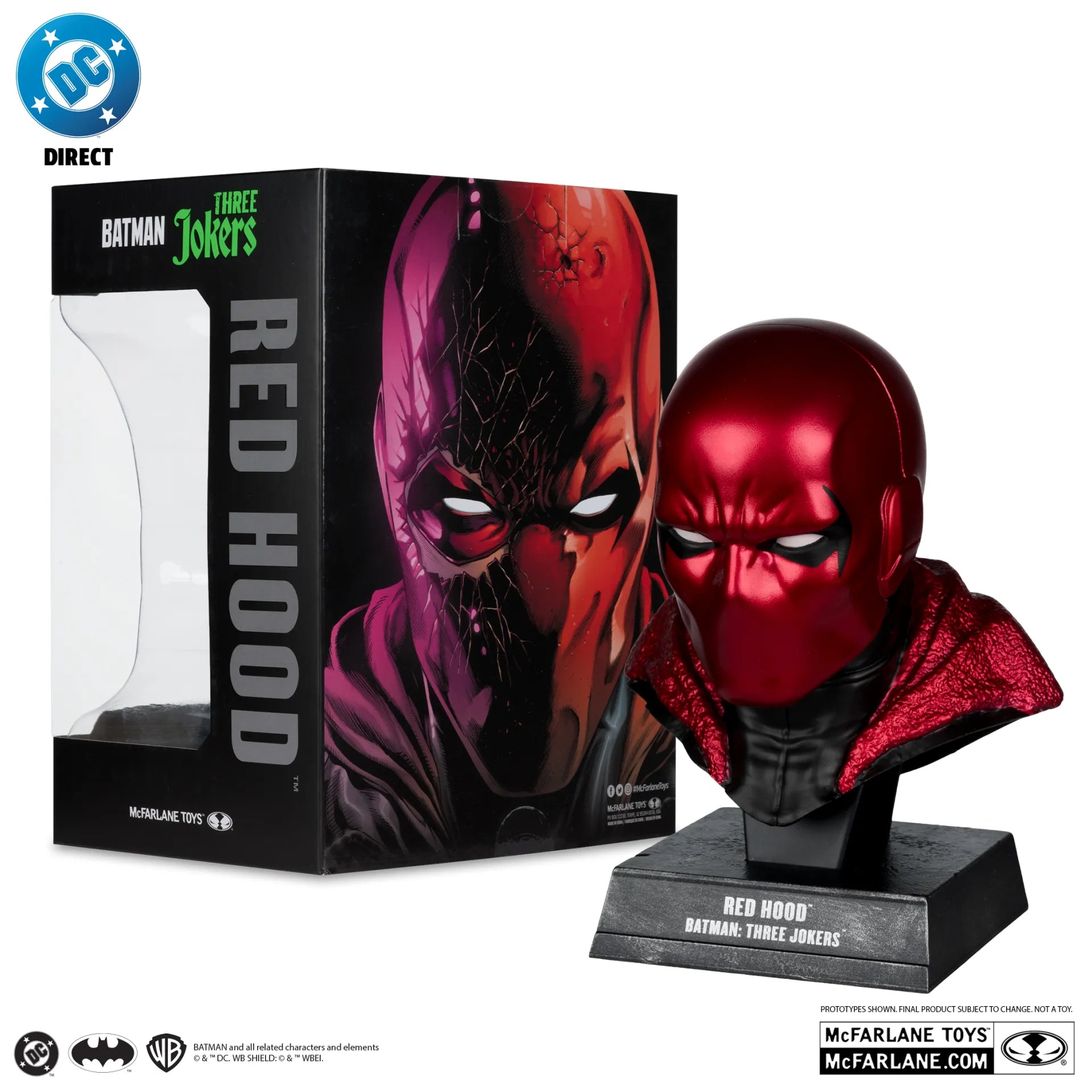 DC DIRECT BATMAN 1:3 COWL PROP REPLICA RED HOOD McFARLANE TOYS 25