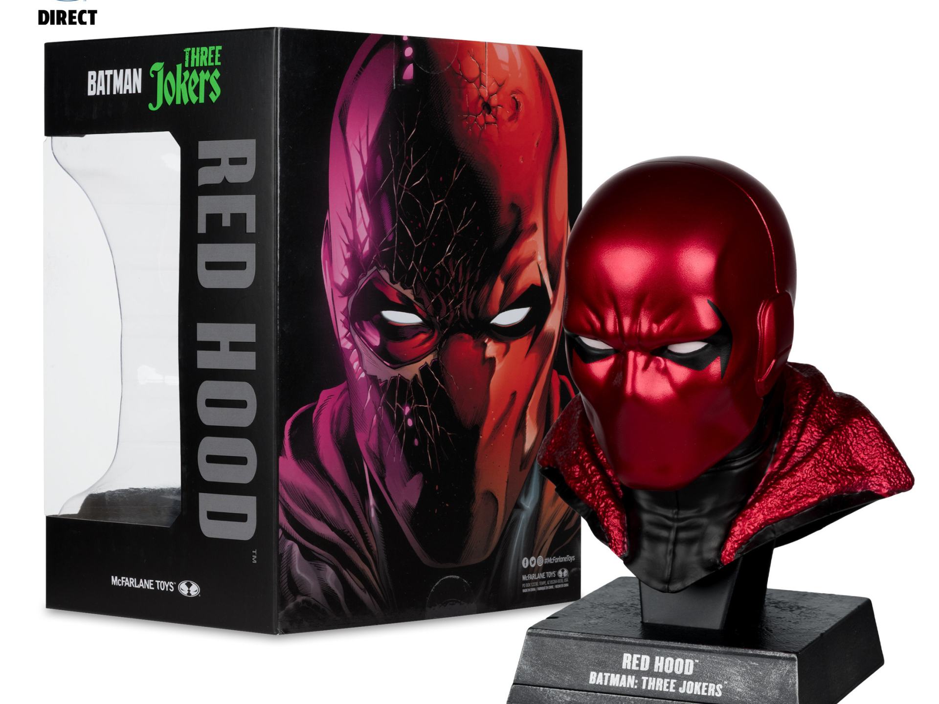 DC DIRECT BATMAN 1:3 COWL PROP REPLICA RED HOOD McFARLANE TOYS 25