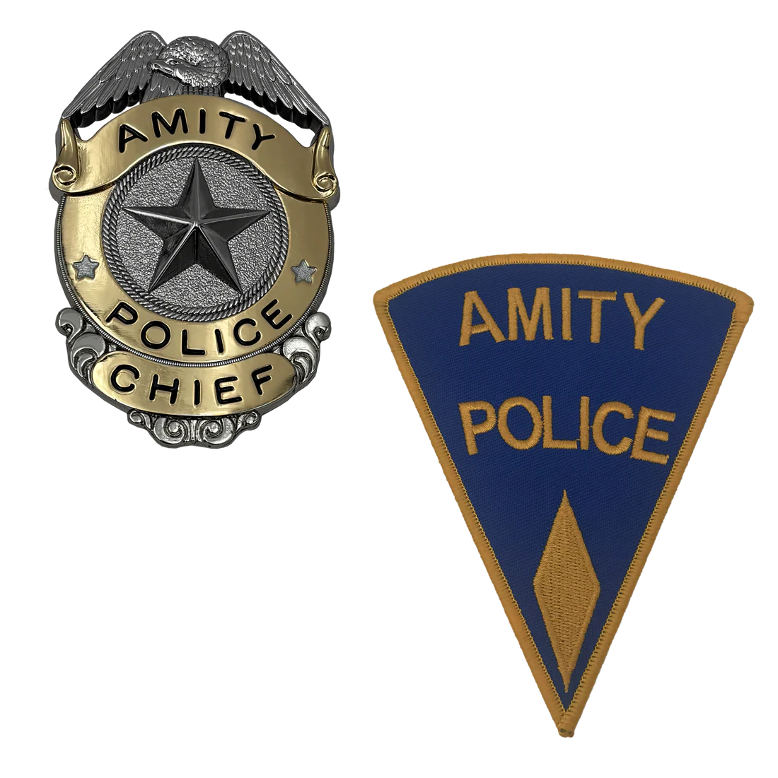 JAWS AMITY ISLAND POLICE CHIEF BADGE/PATCH LTD ED PROP REPLICA FACTORY ENT