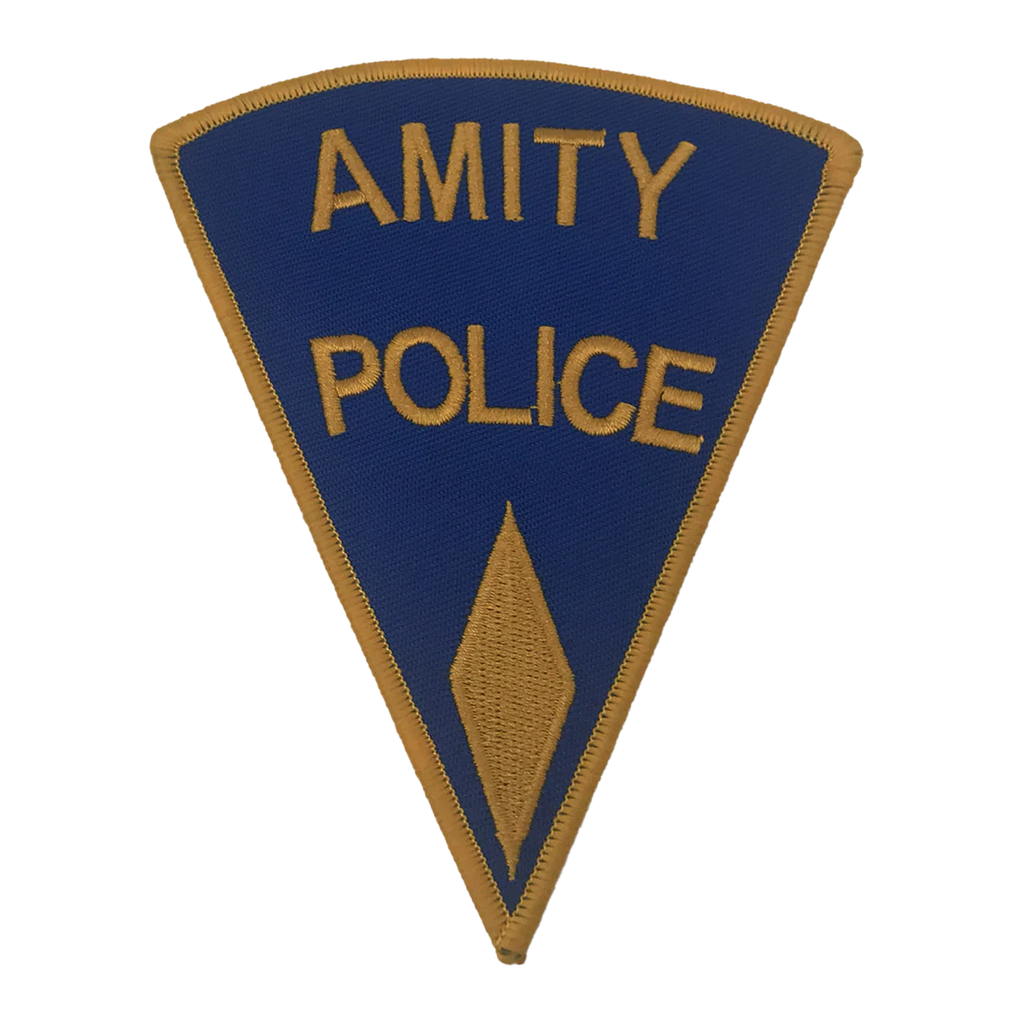 JAWS AMITY ISLAND POLICE CHIEF BADGE/PATCH LTD ED PROP REPLICA FACTORY ENT