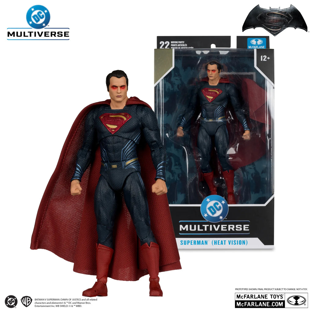 DC THEATRICAL 7INCH SUPERMAN HEAT VISION BVS 2016 ACTION FIGURE McFARLANE TOYS 25