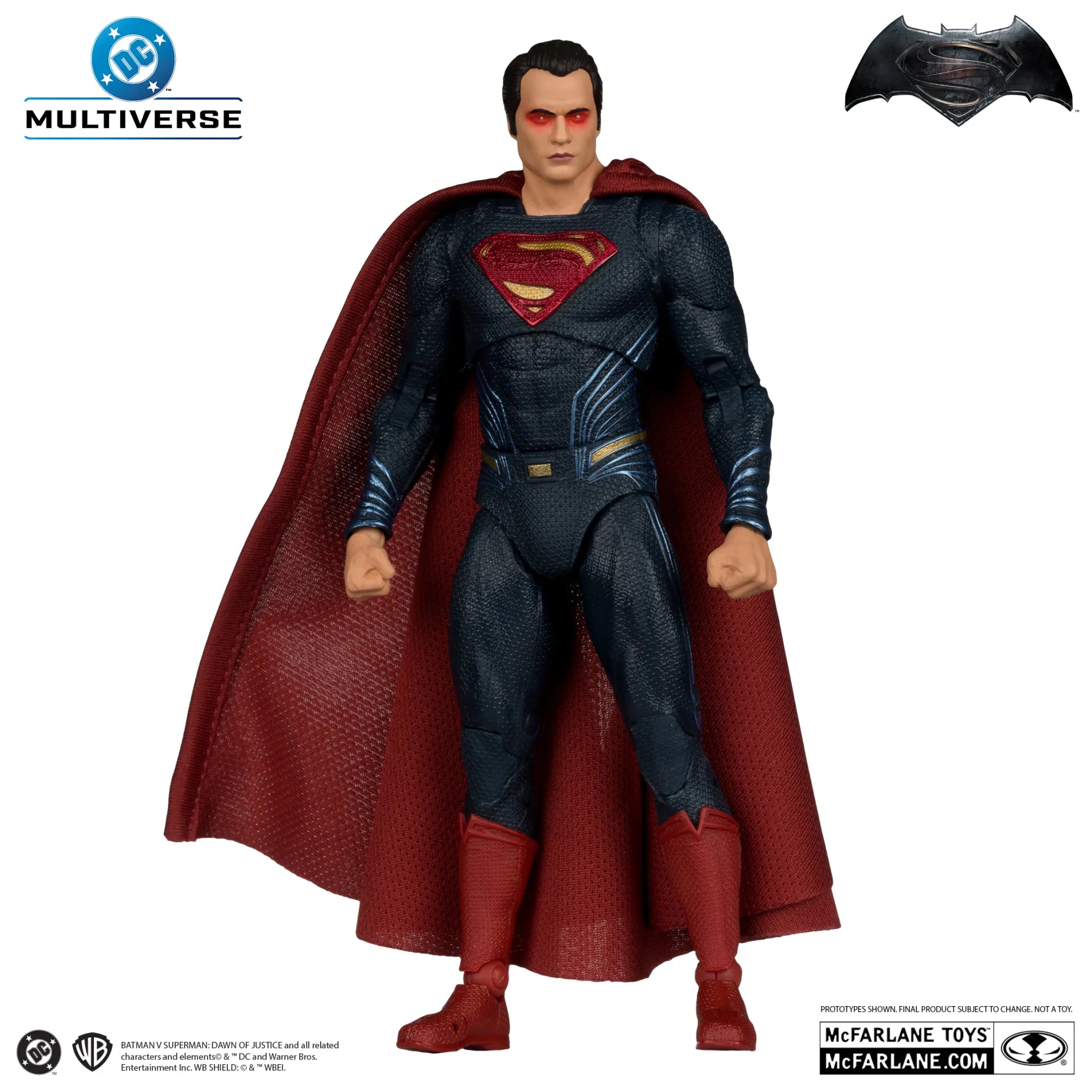DC THEATRICAL 7INCH SUPERMAN HEAT VISION BVS 2016 ACTION FIGURE McFARLANE TOYS 25
