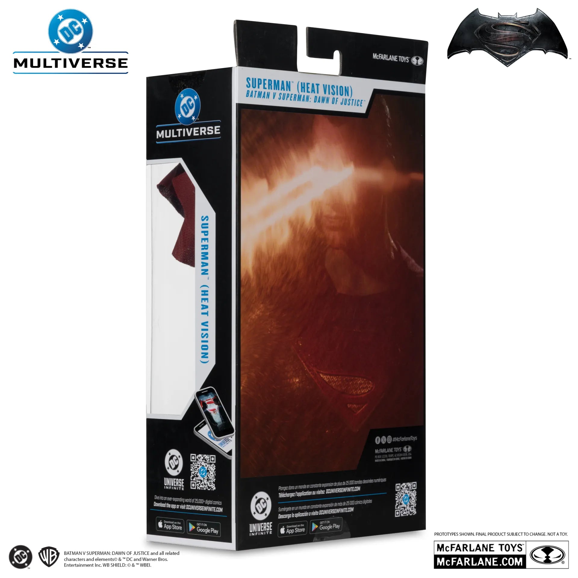 DC THEATRICAL 7INCH SUPERMAN HEAT VISION BVS 2016 ACTION FIGURE McFARLANE TOYS 25