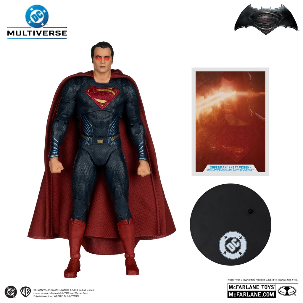DC THEATRICAL 7INCH SUPERMAN HEAT VISION BVS 2016 ACTION FIGURE McFARLANE TOYS 25