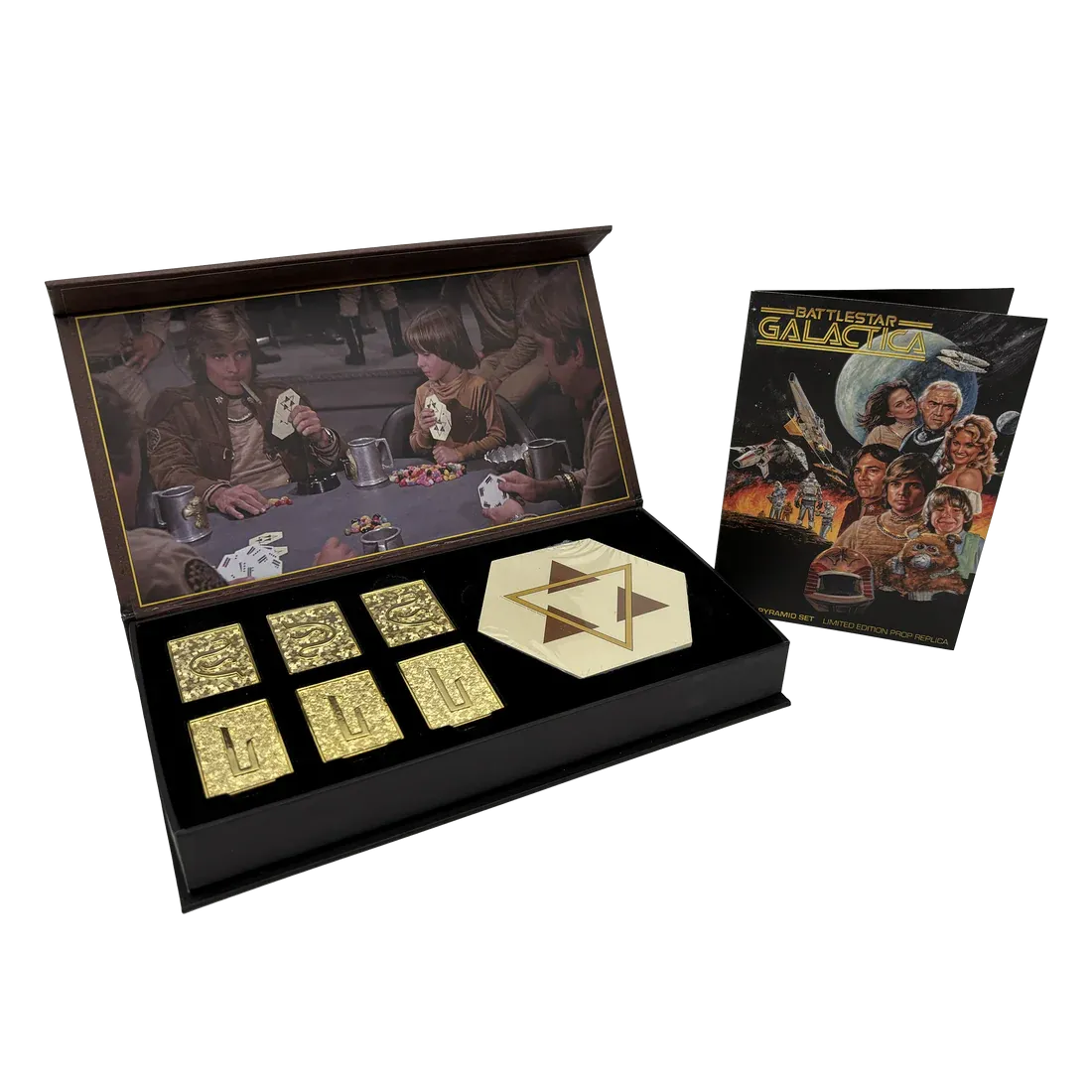 BATTLESTAR GALACTICA CUBITS & PYRAMID SET LIMITED EDITION PROP REPLICA FACTORY ENT