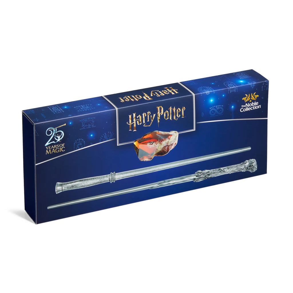 HARRY POTTER 25TH ANNIVERSARY WANDS AND SORCERER'S STONE SET NOBLE COLLECTIONS