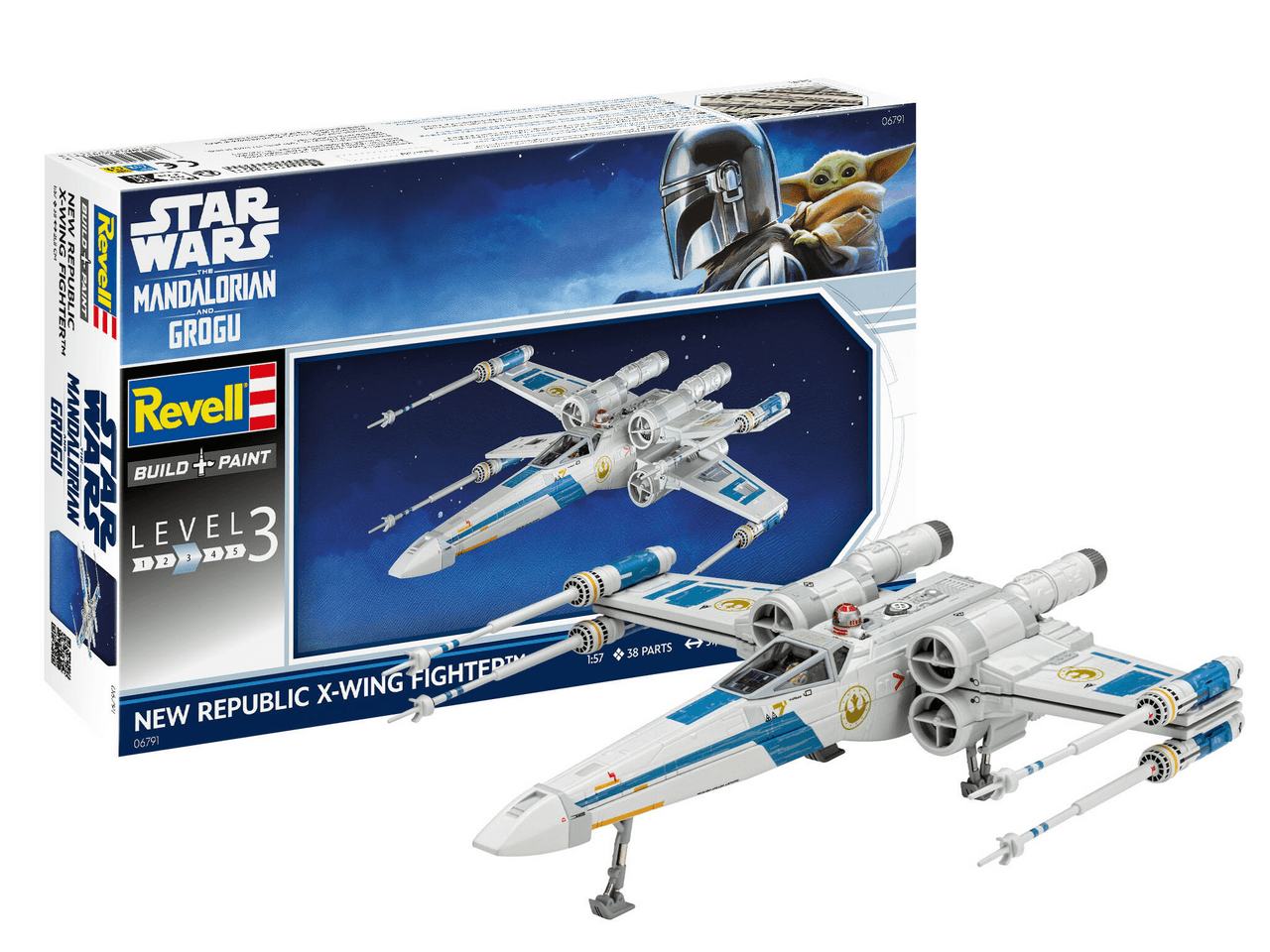 THE MANDALORIAN AND GROGU NEW REPUBLIC X-WING MK REVELL