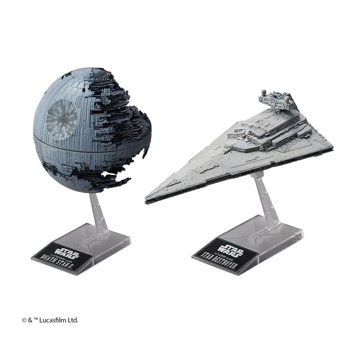 STAR WARS DEATH STAR II & IMPERIAL STAR DESTROYER (BANDAI) REVELL