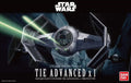 STAR WARS TIE ADVANCED (BANDAI) REVELL