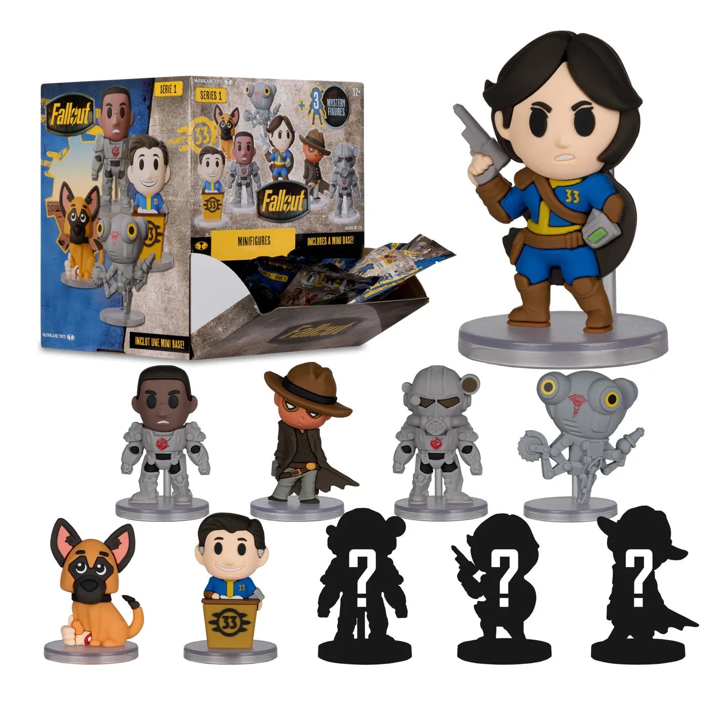 FALLOUT TV 2.5INCH FIGURE BLIND BAG W1 DISPLAY (24) McFARLANE TOYS 25