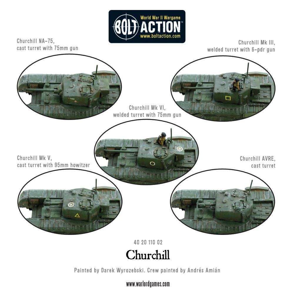 BOLT ACTION CHURCHILL INFANTRY TANK WARLORD GAMES