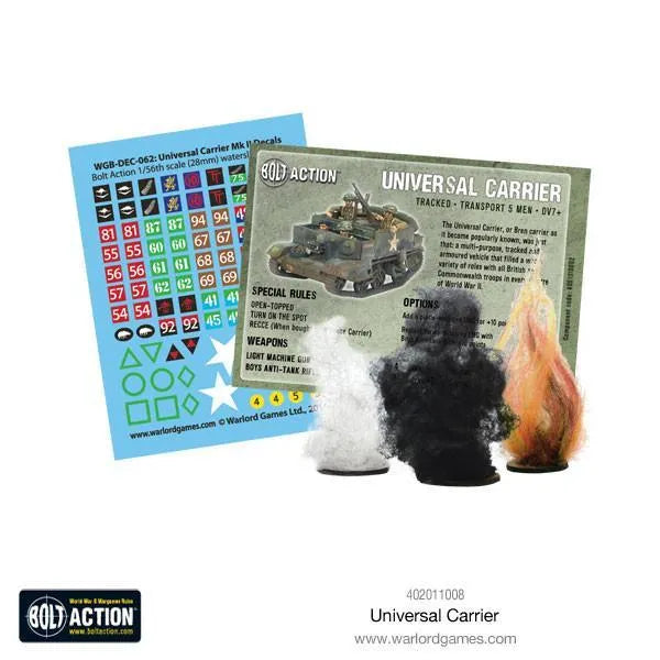 BOLT ACTION UNIVERSAL CARRIER WARLORD GAMES