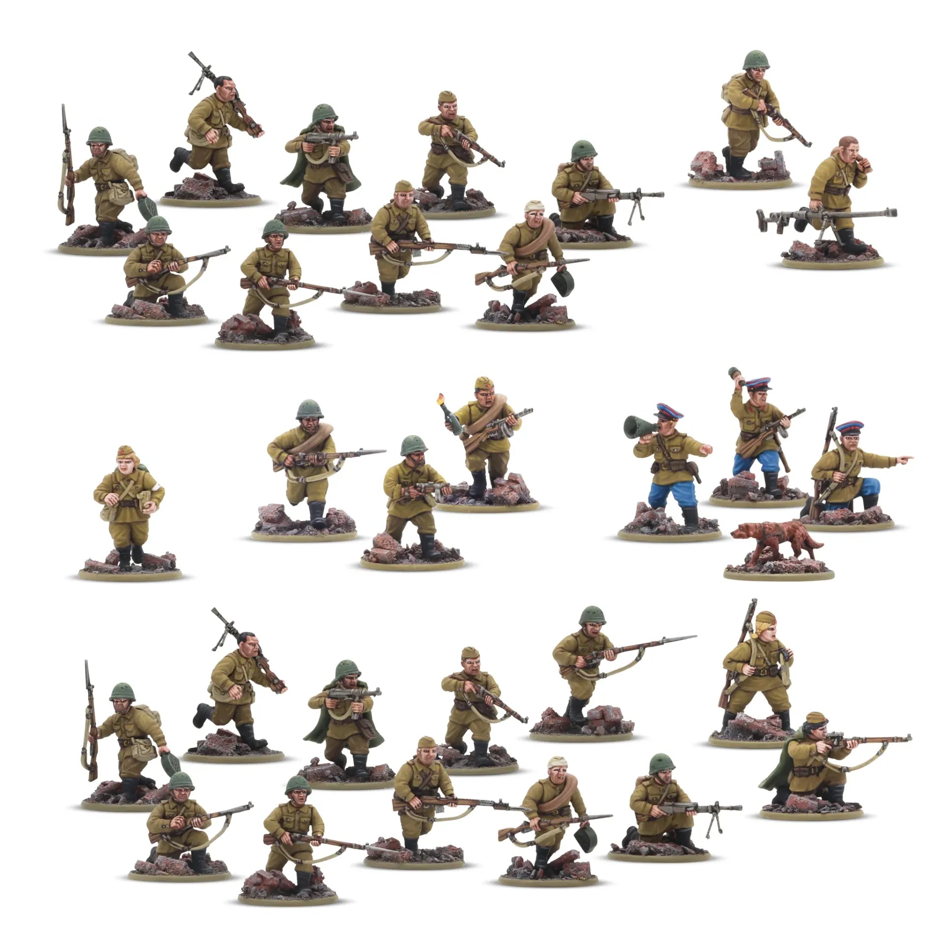 BOLT ACTION SOVIET ARMY INFANTRY PLATOON WARLORD GAMES