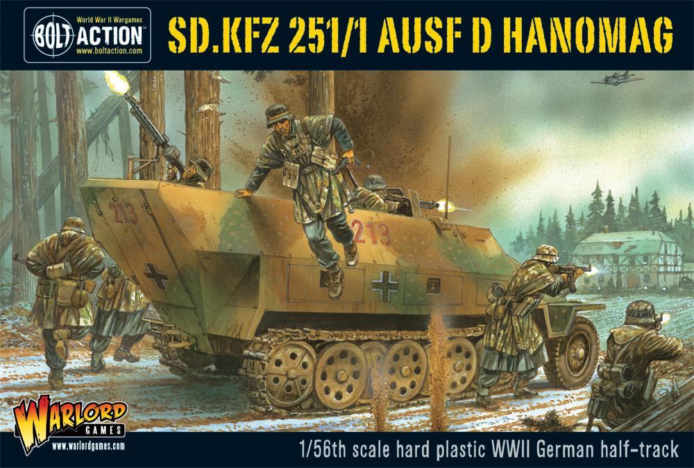 BOLT ACTION SD KFZ 251/1 AUSF D HANOMAG WARLORD GAMES