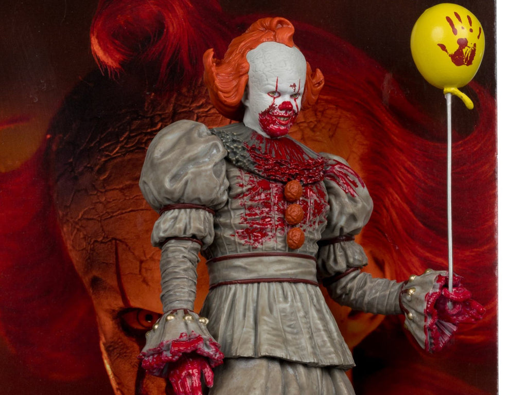 MOVIE MANIACS 6INCH POSED WELCOME TO DERRY WV2 PENNYWISE BLOODY McFARLANE TOYS 25