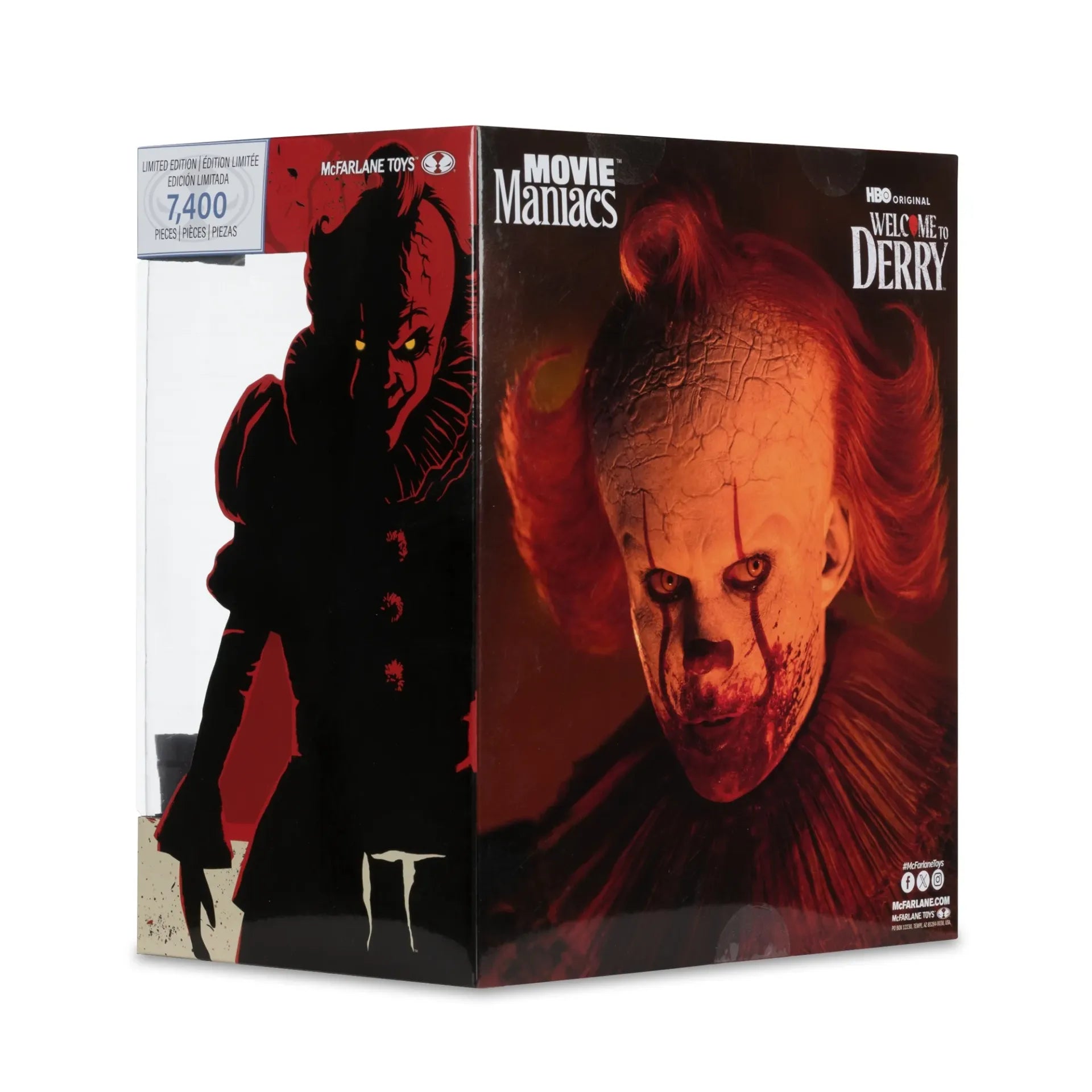 MOVIE MANIACS 6INCH POSED WELCOME TO DERRY WV2 PENNYWISE BLOODY McFARLANE TOYS 25