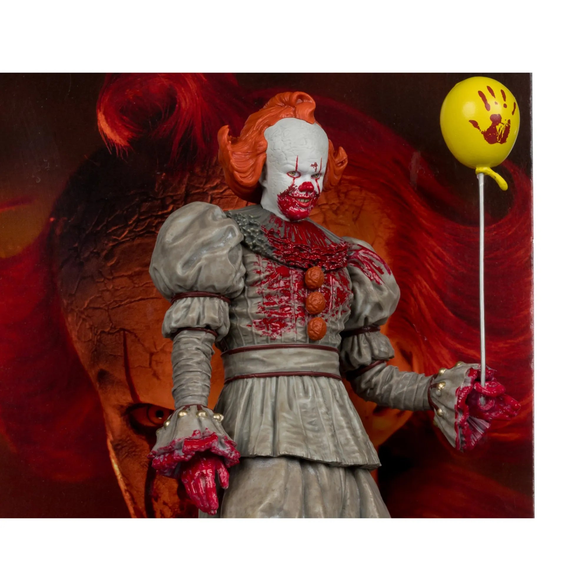 MOVIE MANIACS 6INCH POSED WELCOME TO DERRY WV2 PENNYWISE BLOODY McFARLANE TOYS 25