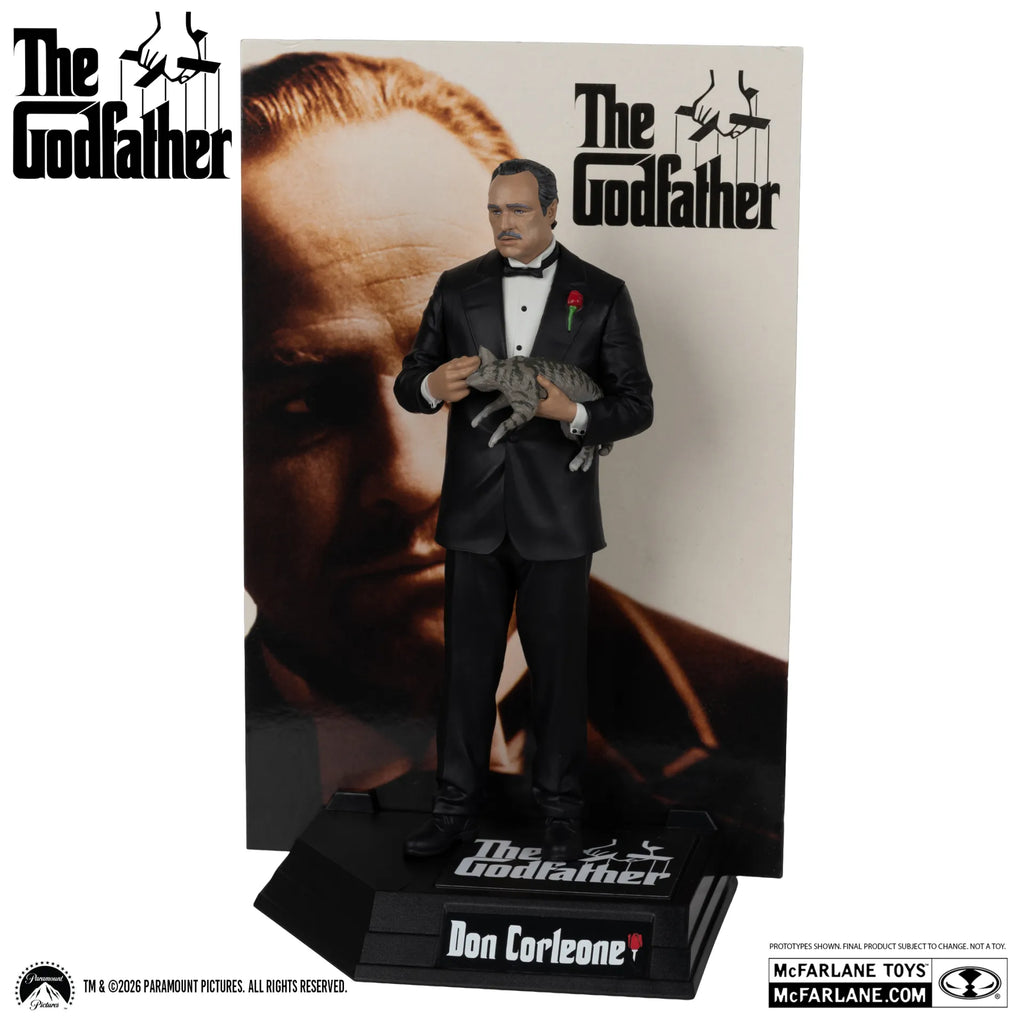 MOVIE MANIACS DON CORLEONE THE GODFATHER 6INCH POSED FIGURE McFARLANE TOYS 25