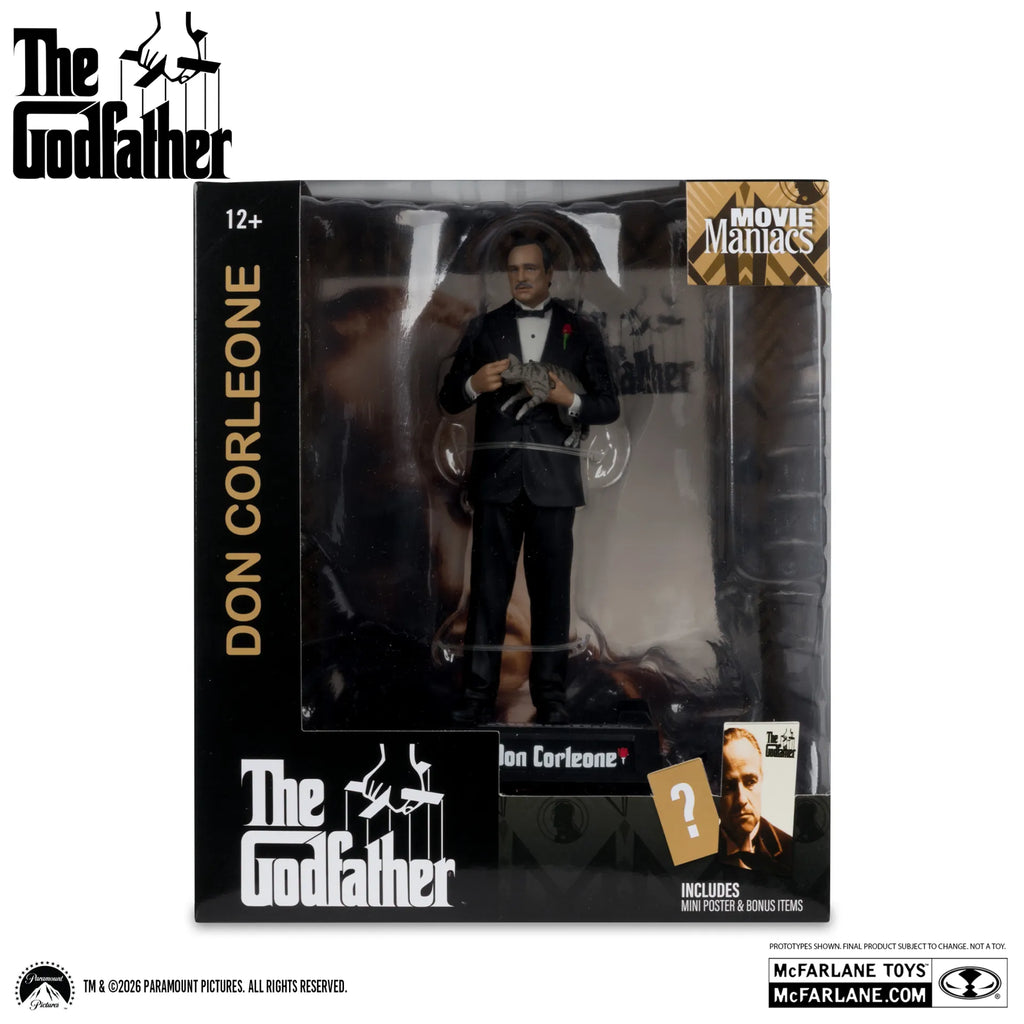 MOVIE MANIACS DON CORLEONE THE GODFATHER 6INCH POSED FIGURE McFARLANE TOYS 25