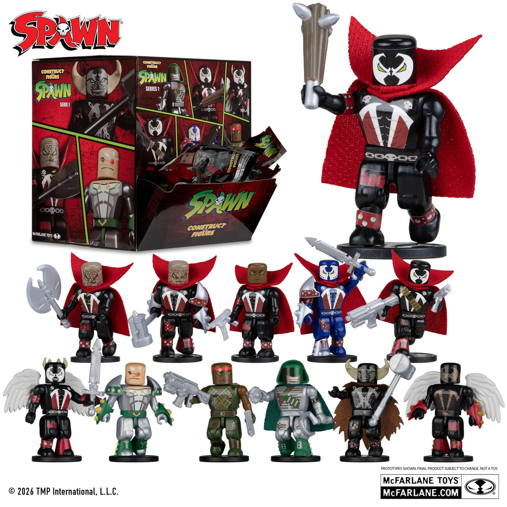 SPAWN CONSTRUCT-A-FIGURE BLIND BAG S1 DISPLAY (36) McFARLANE TOYS 25