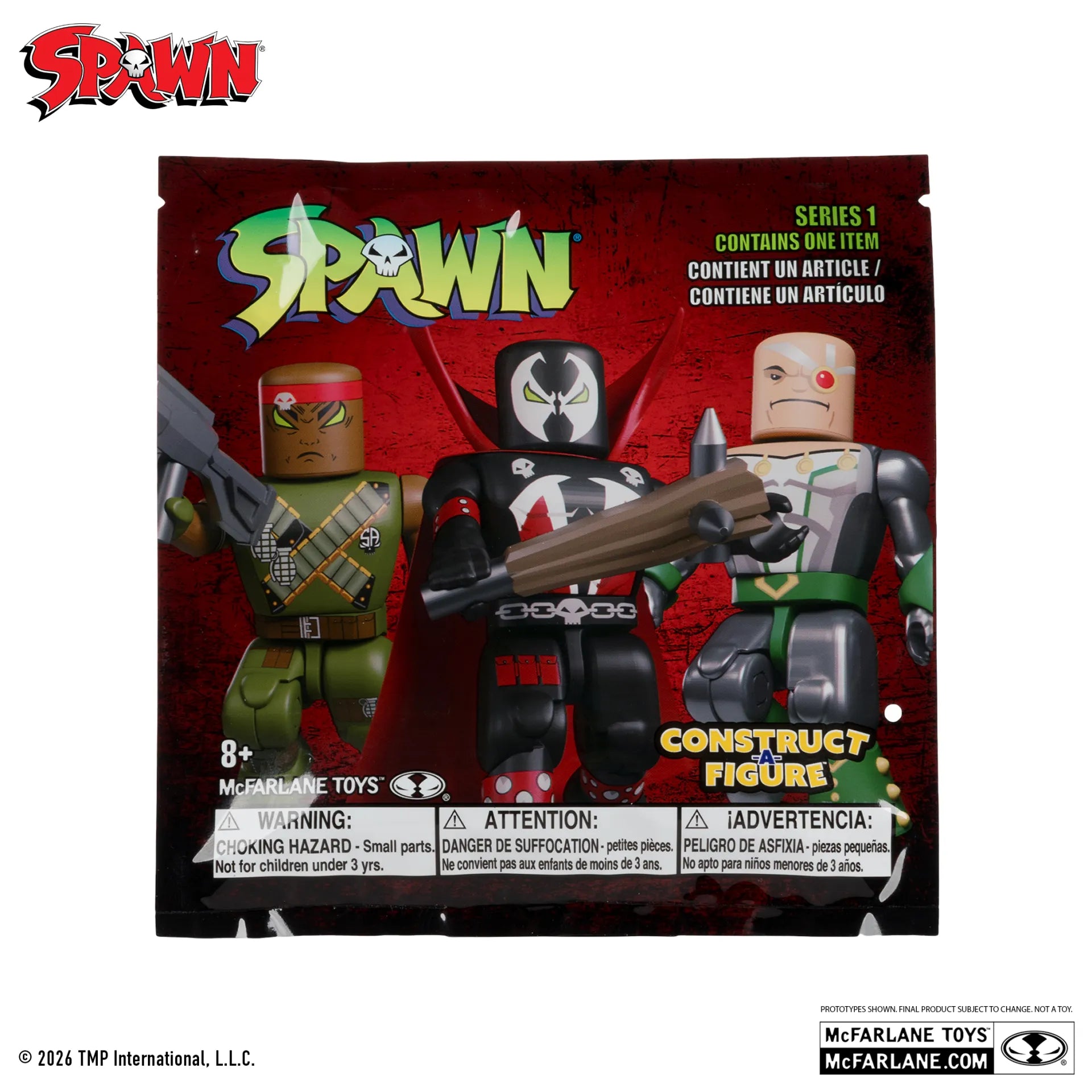SPAWN CONSTRUCT-A-FIGURE BLIND BAG S1 DISPLAY (36) McFARLANE TOYS 25