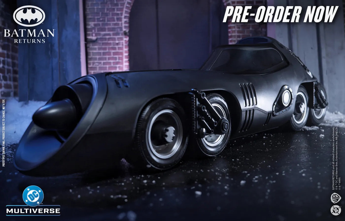 DC THEATRICAL VEHICLES BATMAN RETURNS BATMISSILE McFARLANE TOYS 25