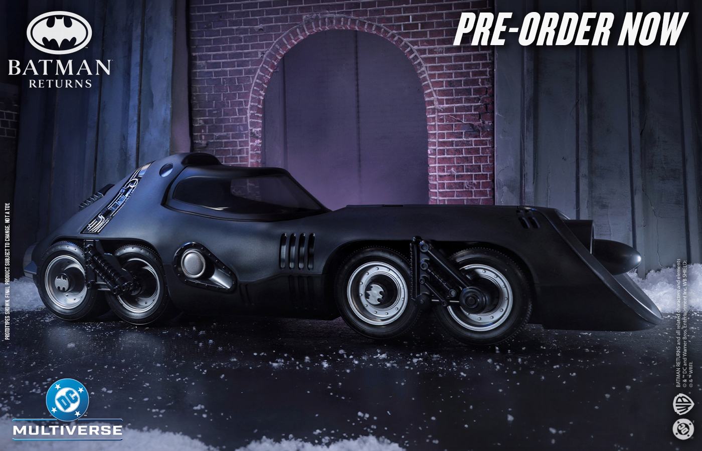 DC THEATRICAL VEHICLES BATMAN RETURNS BATMISSILE McFARLANE TOYS 25