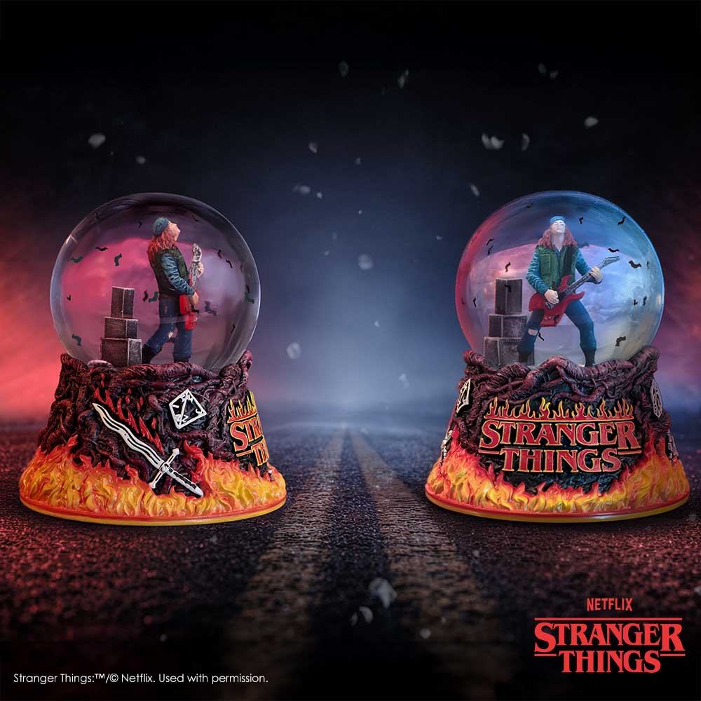 STRANGER THINGS EDDIE'S SACRIFICE SNOW GLOBE NEMESIS NOW