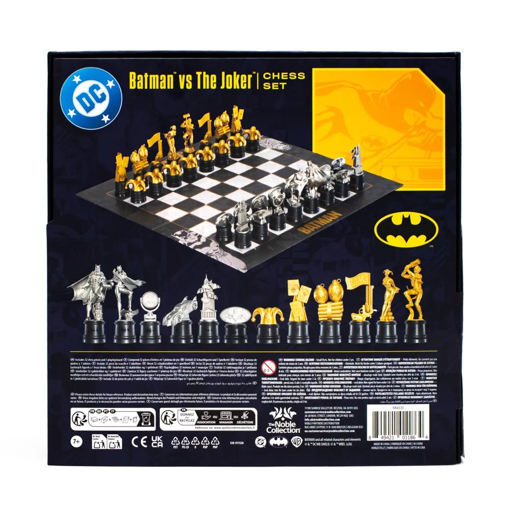 DC BATMAN VS THE JOKER CHESS SET NOBLE COLLECTIONS