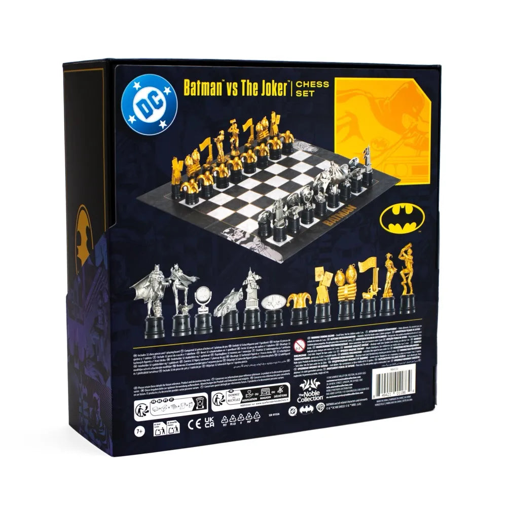 DC BATMAN VS THE JOKER CHESS SET NOBLE COLLECTIONS
