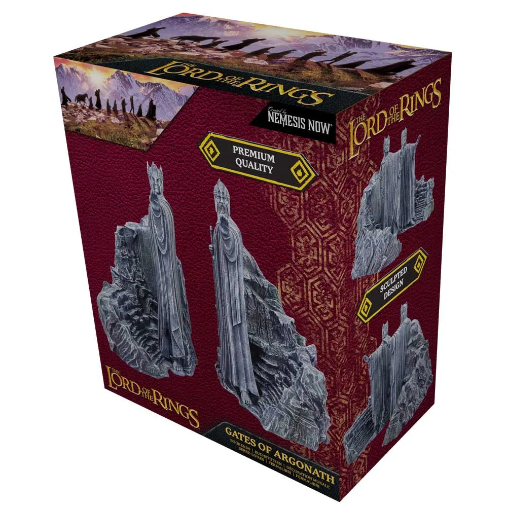 THE LORD OF THE RINGS GATES OF ARGONATH BOOKENDS (large) NEMESIS NOW