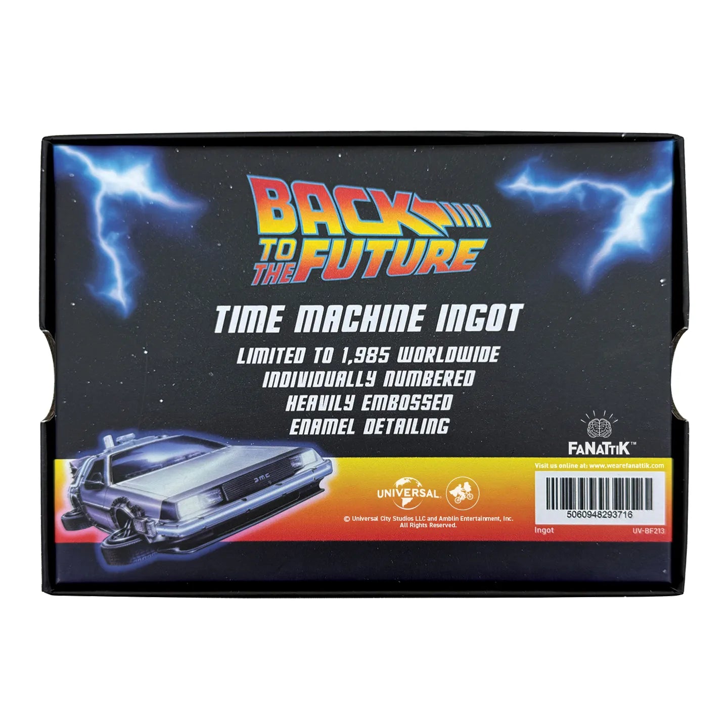 BACK TO THE FUTURE TIME CIRCUIT LIMTED EDITION METAL INGOT FANATTIK