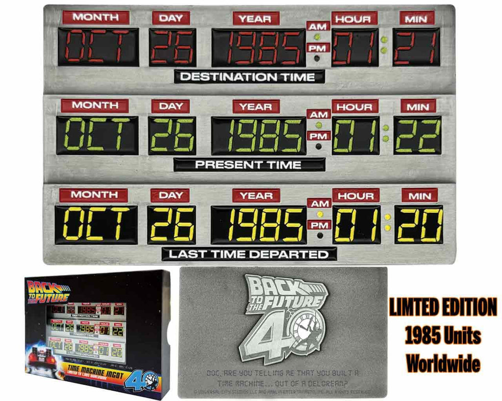BACK TO THE FUTURE TIME CIRCUIT LIMTED EDITION METAL INGOT FANATTIK