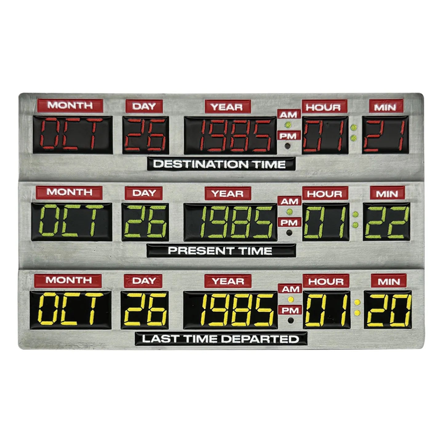 BACK TO THE FUTURE TIME CIRCUIT LIMTED EDITION METAL INGOT FANATTIK