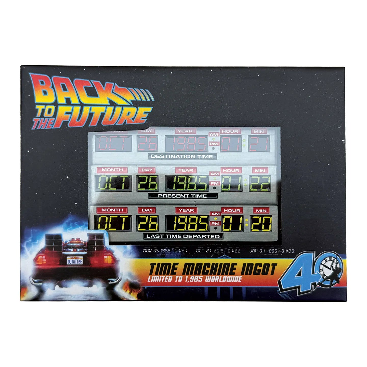 BACK TO THE FUTURE TIME CIRCUIT LIMTED EDITION METAL INGOT FANATTIK