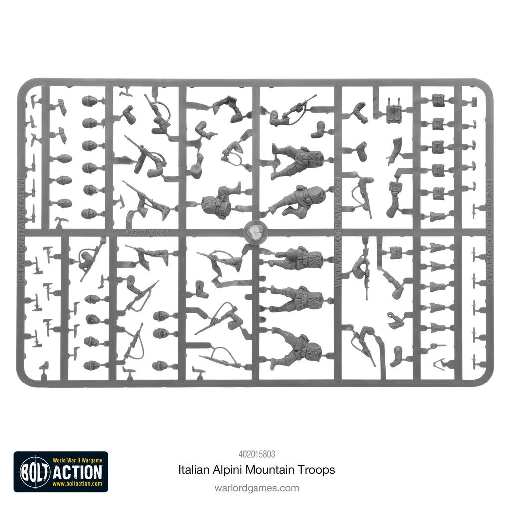 BOLT ACTION ALPINI MOUNTAIN TROOPS PLASTIC BOX SET WARLORD GAMES